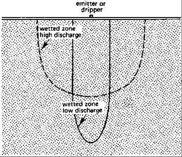 drip sandy soil